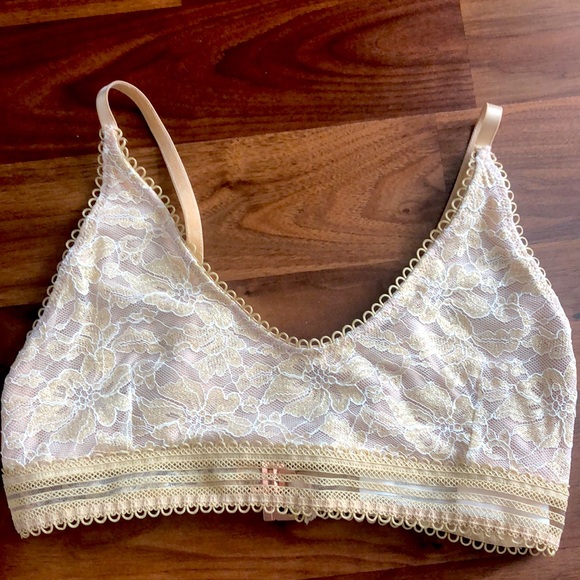 Somedays Lovin Gold Lace Bralette - Picture 1 of 5